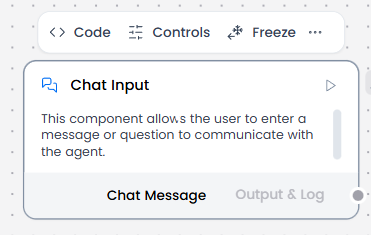 Chat Input component controls