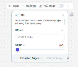 URL component controls
